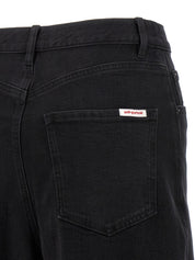 Self-Portrait Black Barrel Leg Jeans