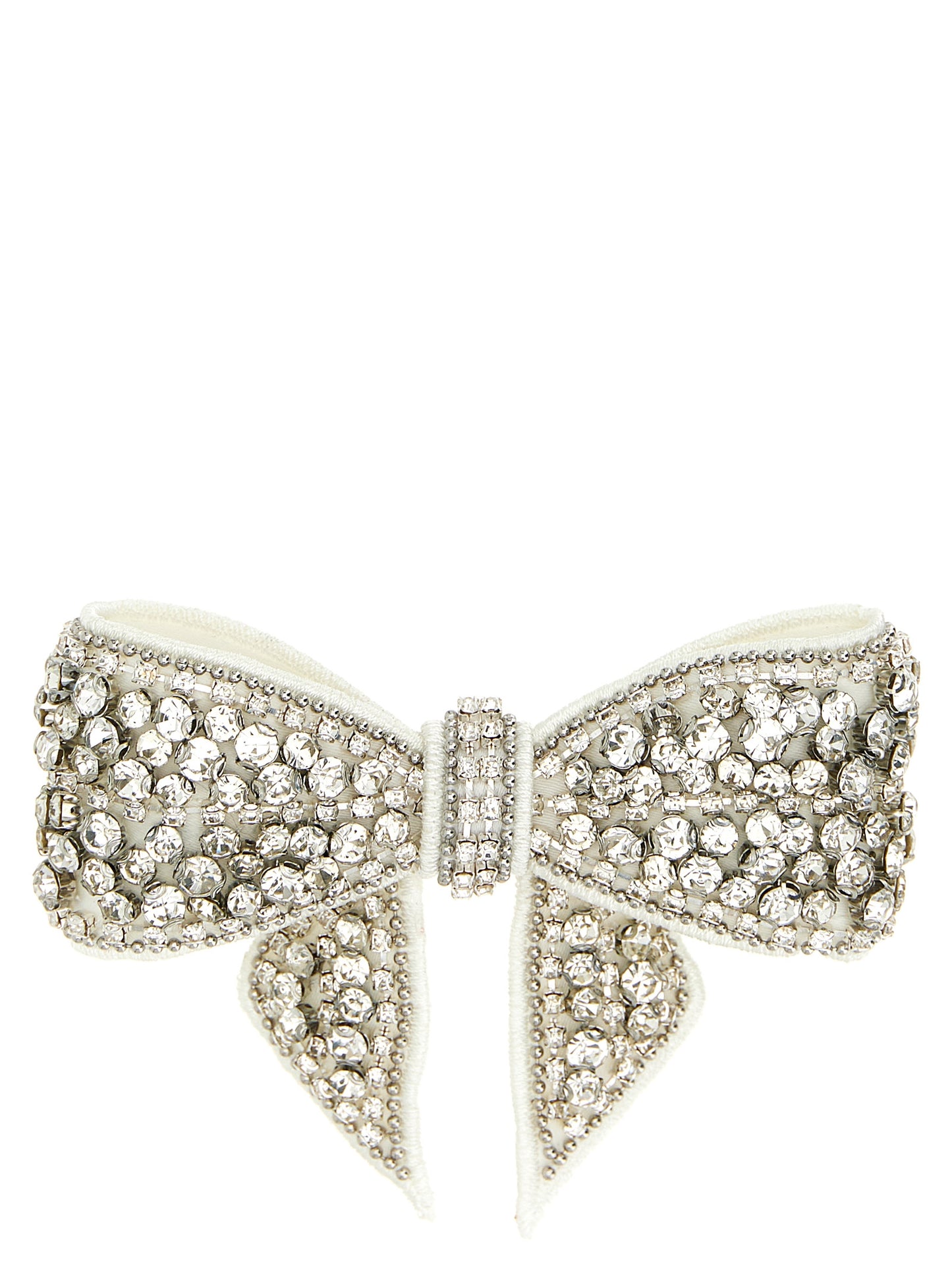 Self-Portrait Crystal Embellished Bow Hair Clip