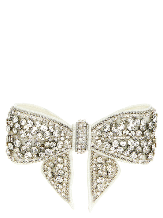 Self-Portrait Crystal Embellished Bow Hair Clip