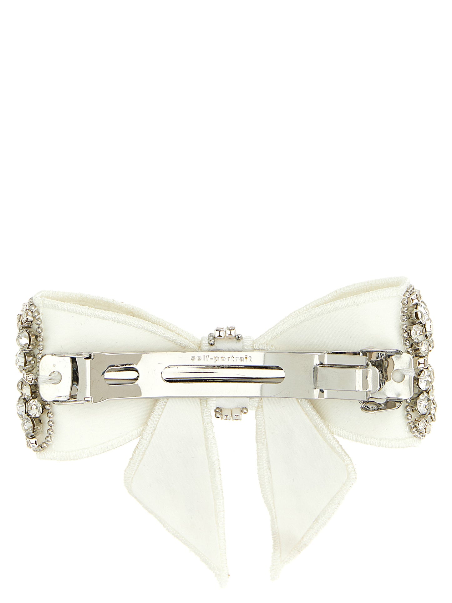 Self-Portrait Crystal Embellished Bow Hair Clip