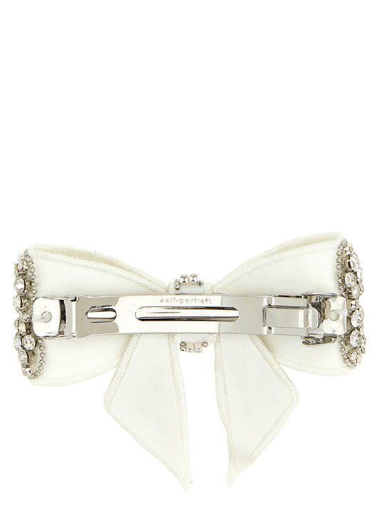 Self-Portrait Crystal Embellished Bow Hair Clip