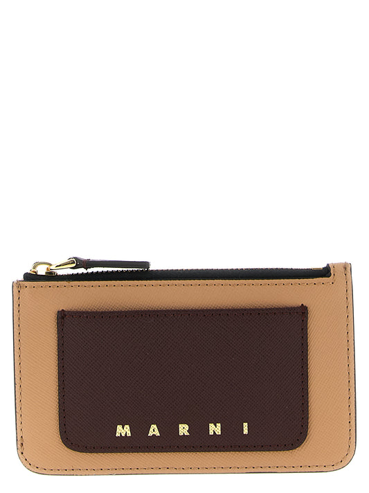 Marni Saffiano Leather Cardholder — Small Leather Goods