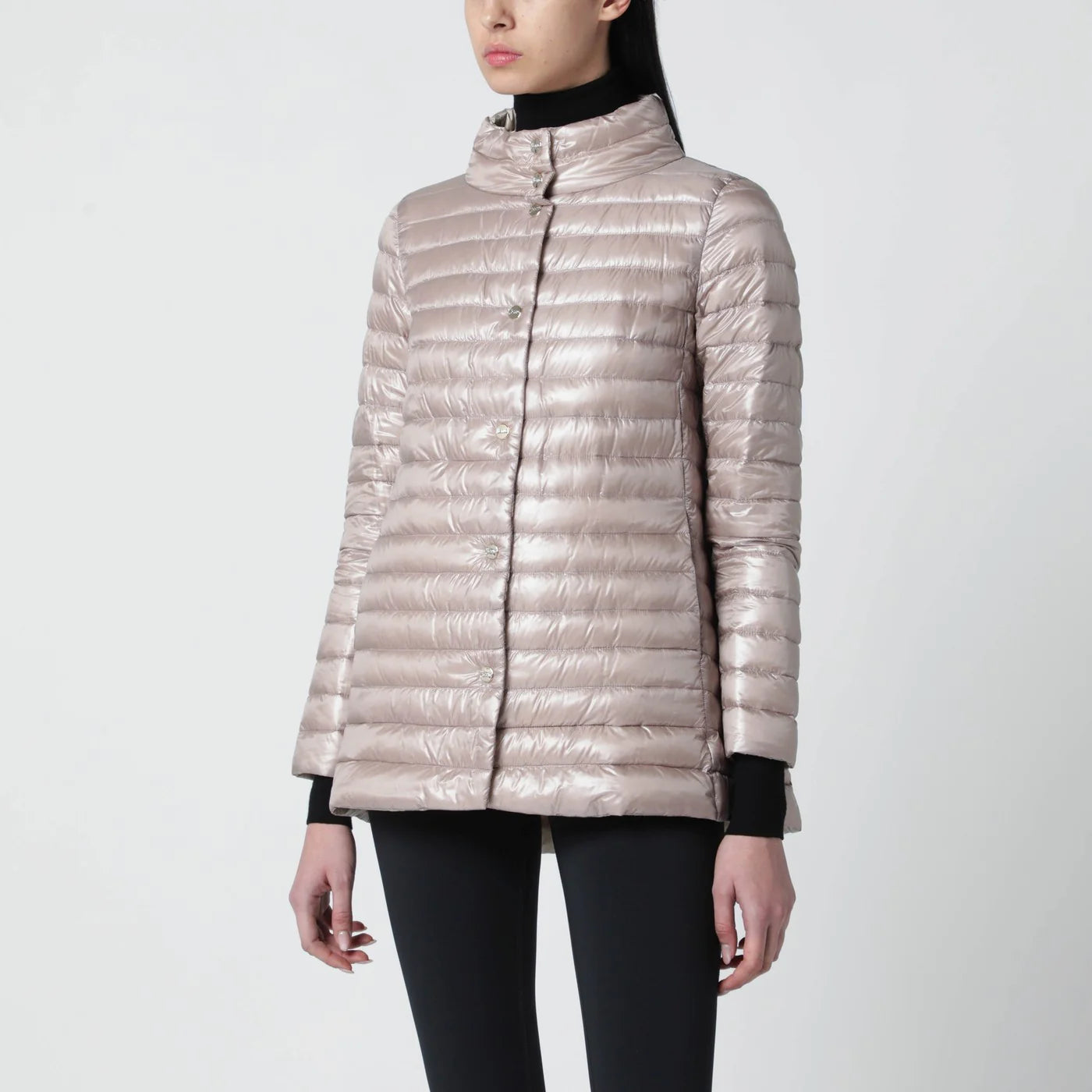 HERNO Light Pink Quilted Nylon Jacket – Women's
