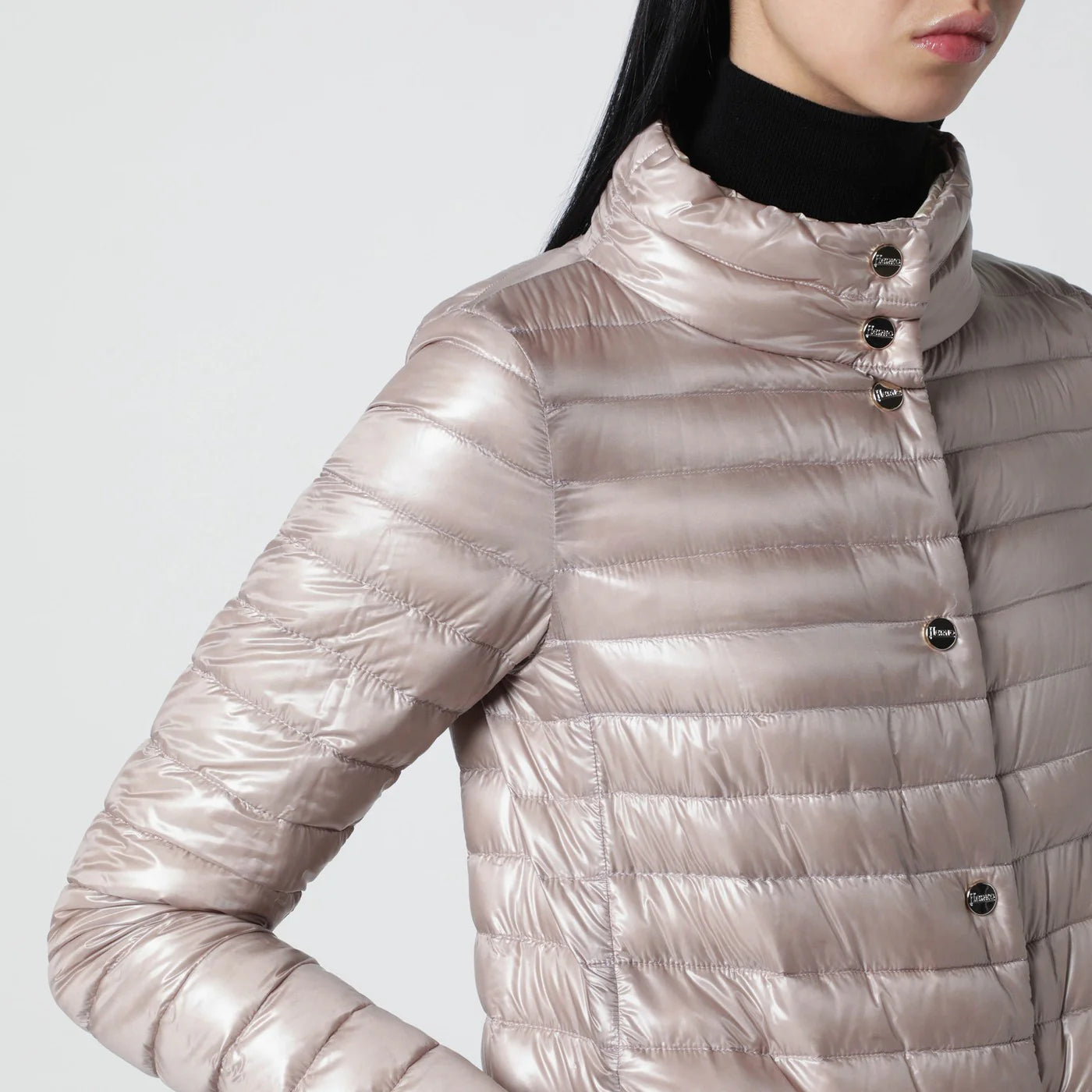 HERNO Light Pink Quilted Nylon Jacket – Women's