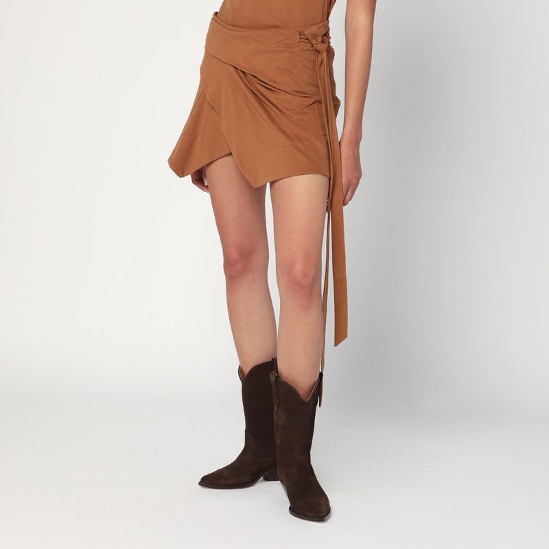 Caramel Berenice Wrap Skirt — Isabel Marant