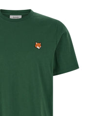 Maison Kitsuné Fox Head T‑Shirt — Green Men's Topwear
