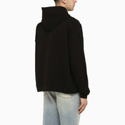 Palm Angels Black hoodie with pockets