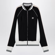 Palm Angels Black/White Zip Sweatshirt — Men's Topwear