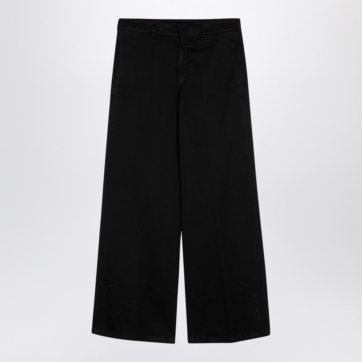 Palm Angels Black cotton wide trousers