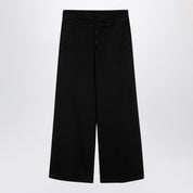 Palm Angels Black cotton wide trousers