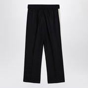 Palm Angels Anthracite grey linen sports trousers