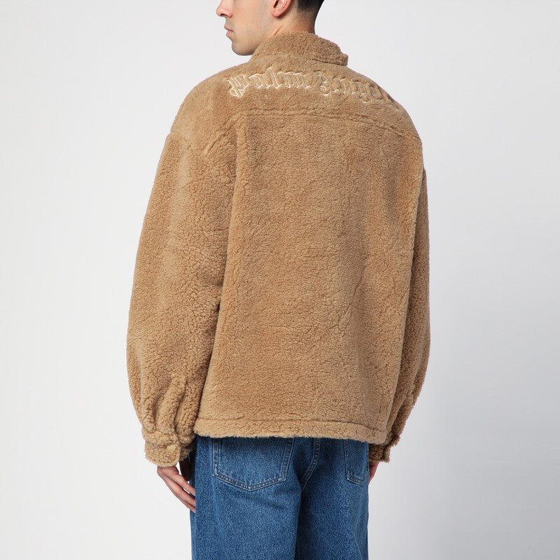 Palm Angels Camel Bear In Mind overshirt