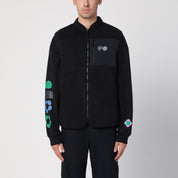 Purple Mountain Observatory Black fleece zipped waistcoat