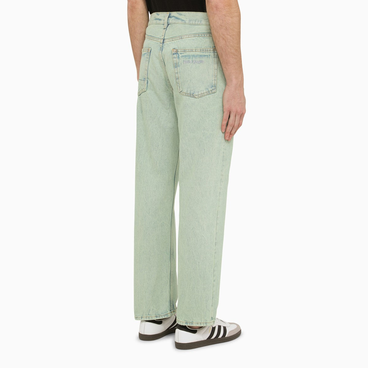 Palm Angels Mint Green Denim Jeans — Regular Fit