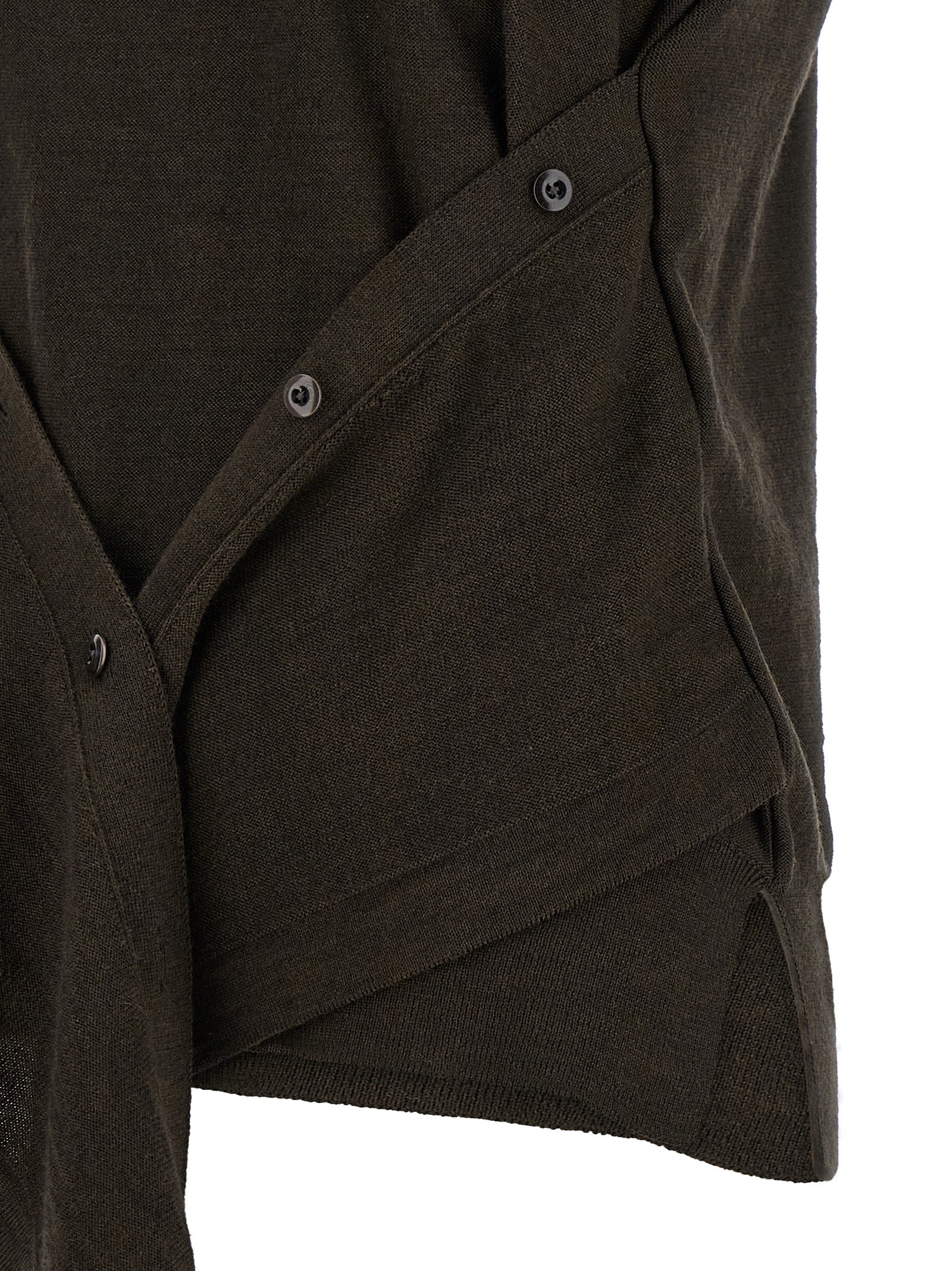 Lemaire Side Panel Top — Knitted Merino Crewneck