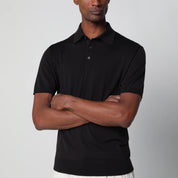 ZEGNA Dark Brown Wool Polo — Men’s Topwear