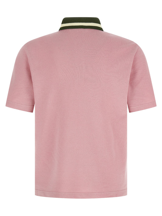 Marni Pink Piqué Cotton Polo Shirt for Men