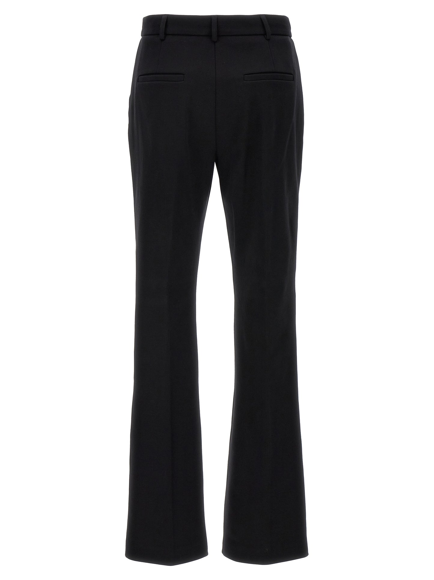 Sportmax Pontida Trousers — Black Cotton Jersey