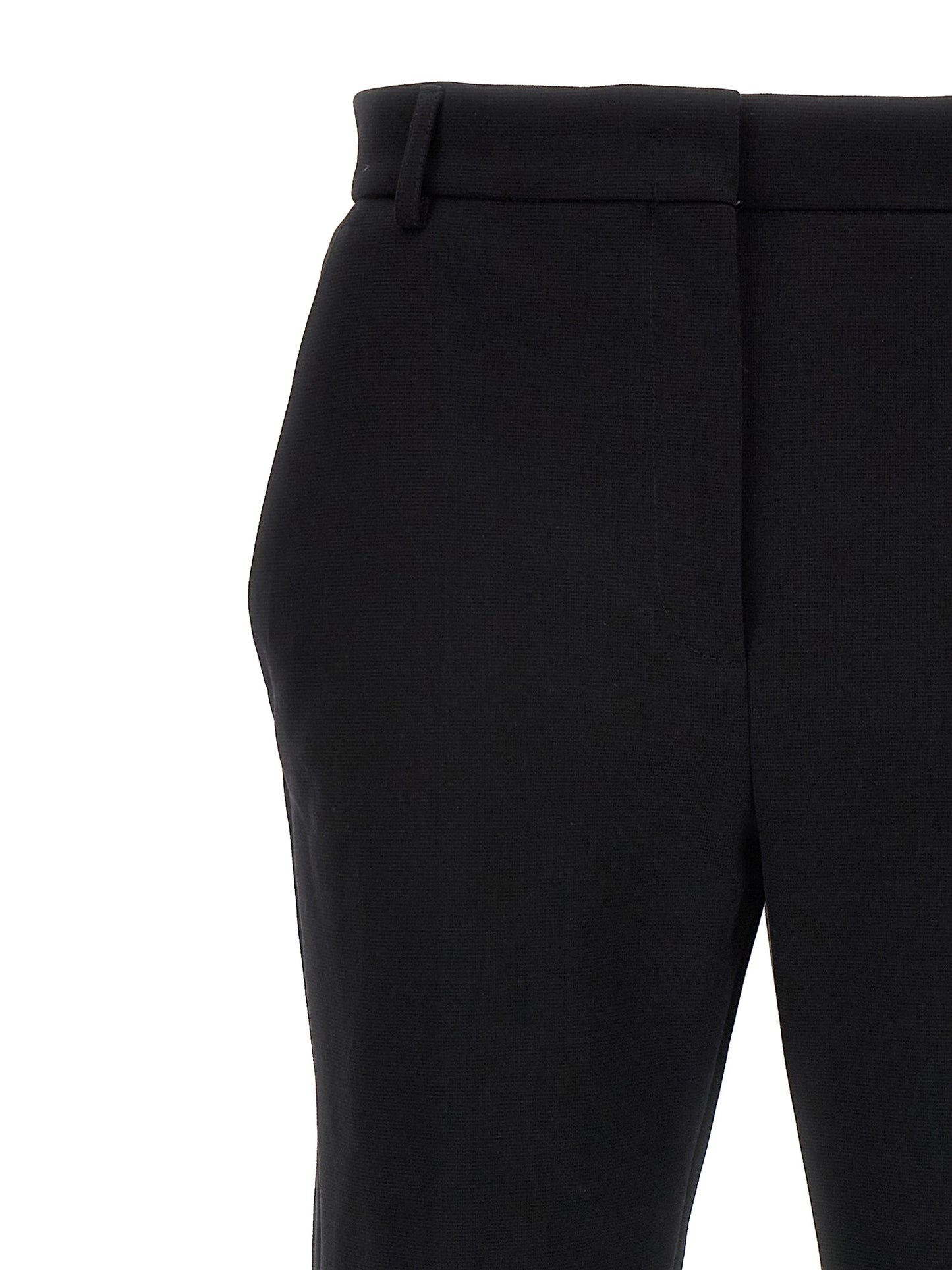 Sportmax Pontida Trousers — Black Cotton Jersey