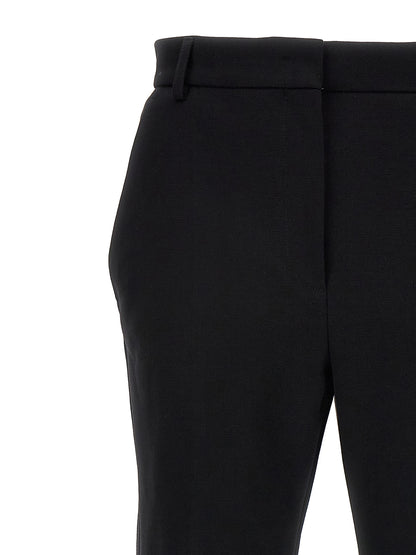 Sportmax Pontida Trousers — Black Cotton Jersey