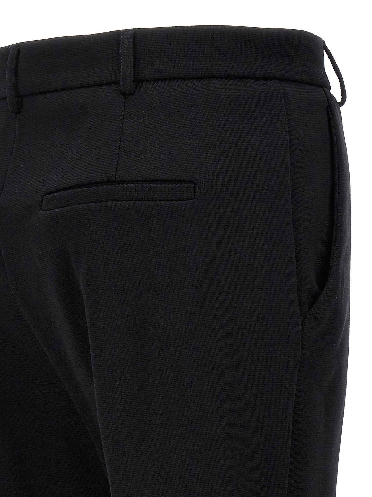 Sportmax Pontida Trousers — Black Cotton Jersey