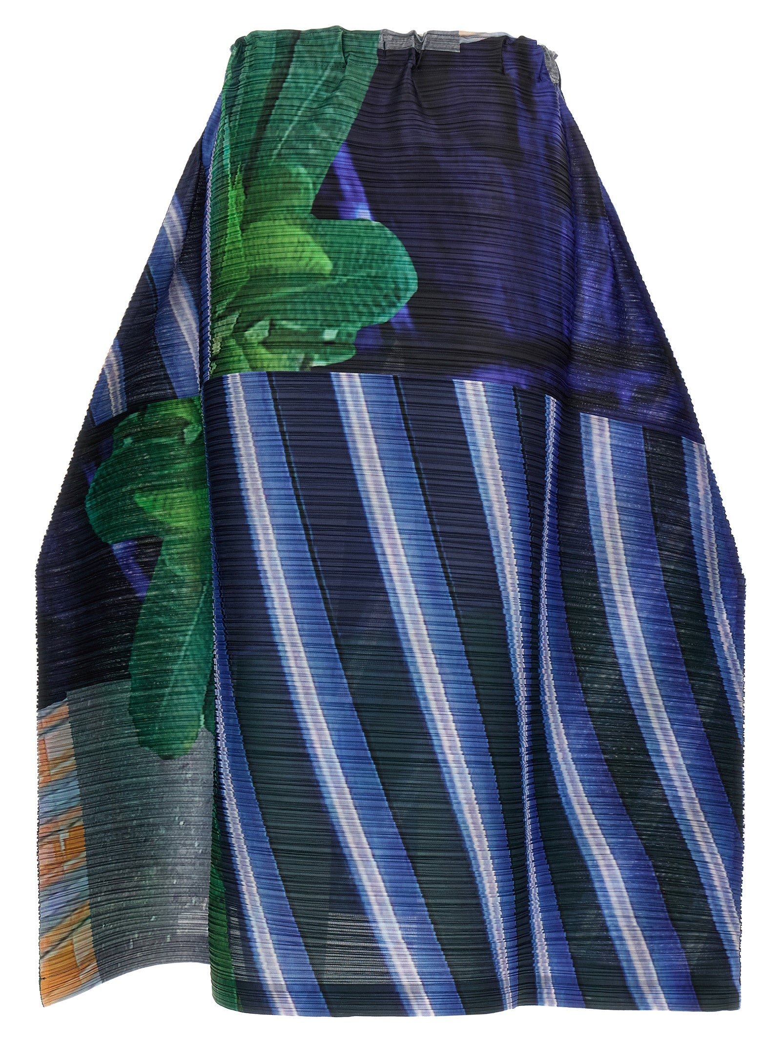 Pleats Please Issey Miyake City Collage Skirt