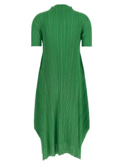 Pleats Please Issey Miyake March Dress — Green Midi