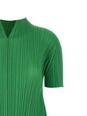 Pleats Please Issey Miyake March Dress — Green Midi