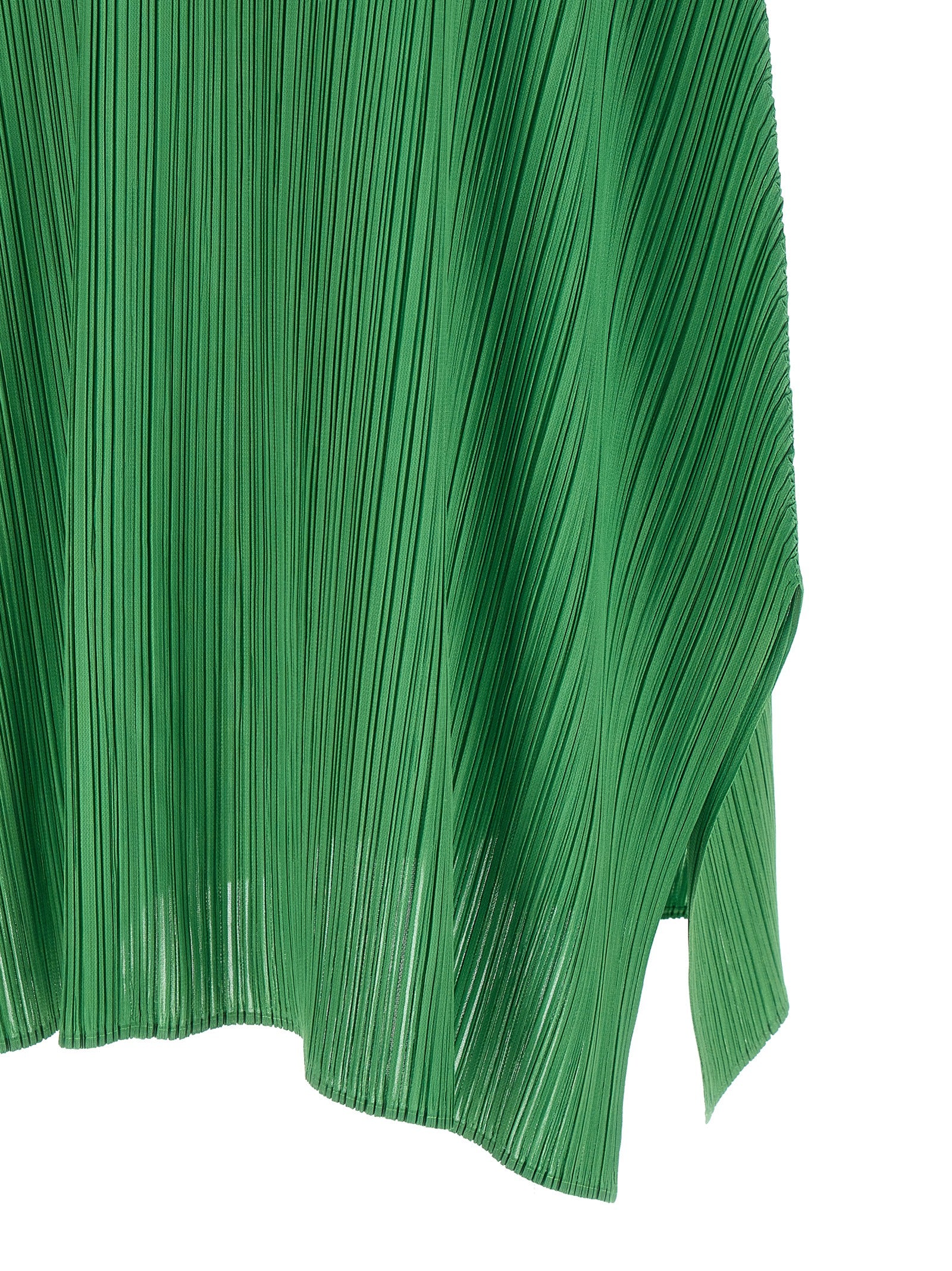 Pleats Please Issey Miyake March Dress — Green Midi