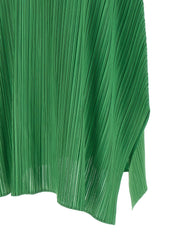 Pleats Please Issey Miyake March Dress — Green Midi