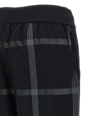 Pleats Please Issey Miyake Trousers — Crossing Knit Pants