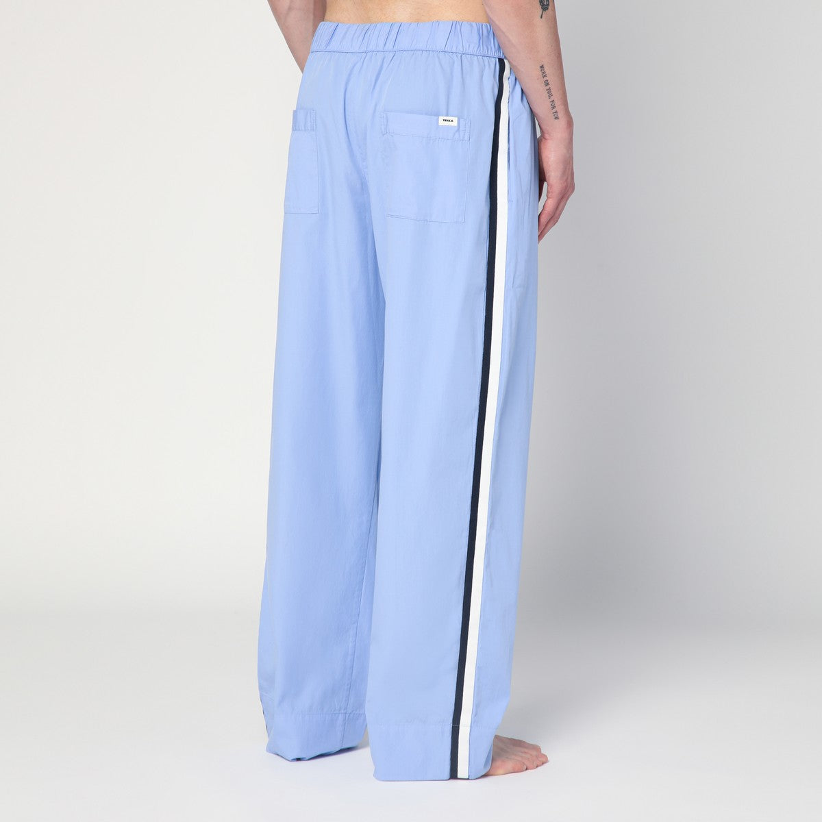 Pantalon de pyjama Tekla Bleuet en coton biologique