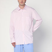 Tekla Pink Striped Pyjama Shirt — Organic Cotton Comfort