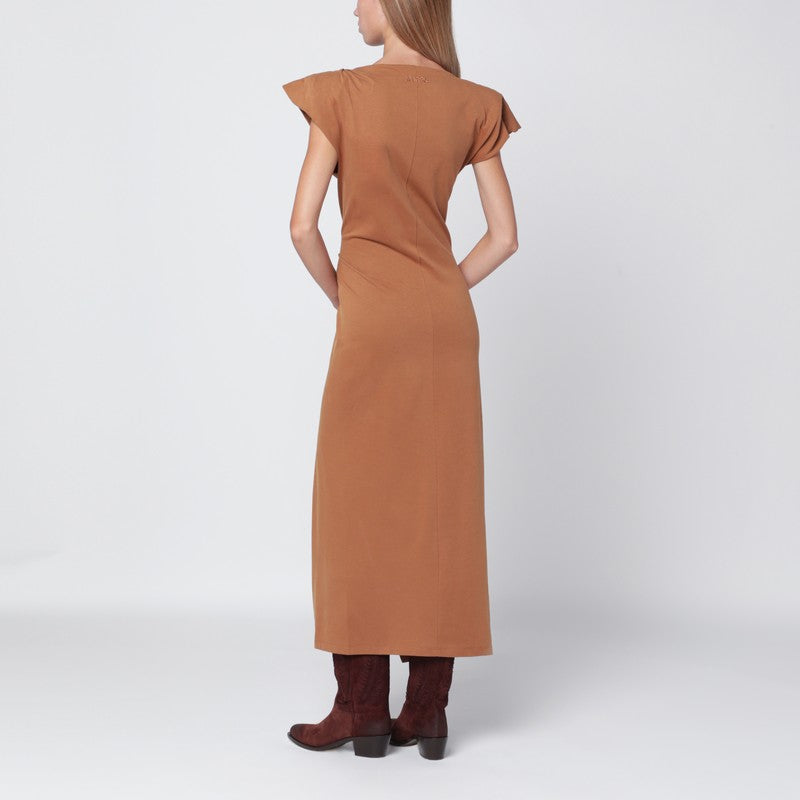 Isabel Marant Nadela cotton dress in camel