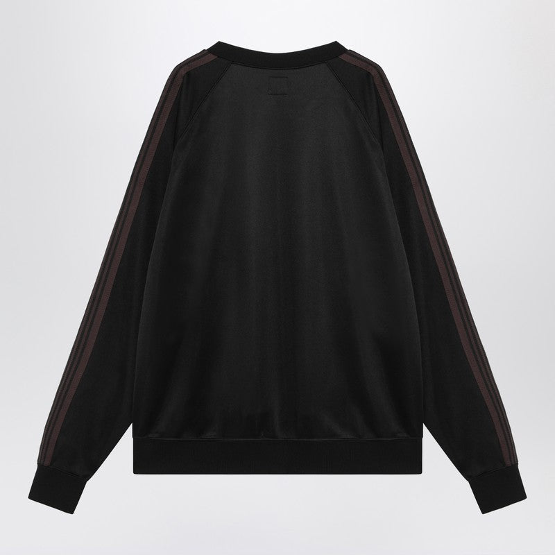 Needles Black crewneck sweatshirt with embroidered logo