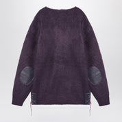 Needles Cardigan viola in misto mohair