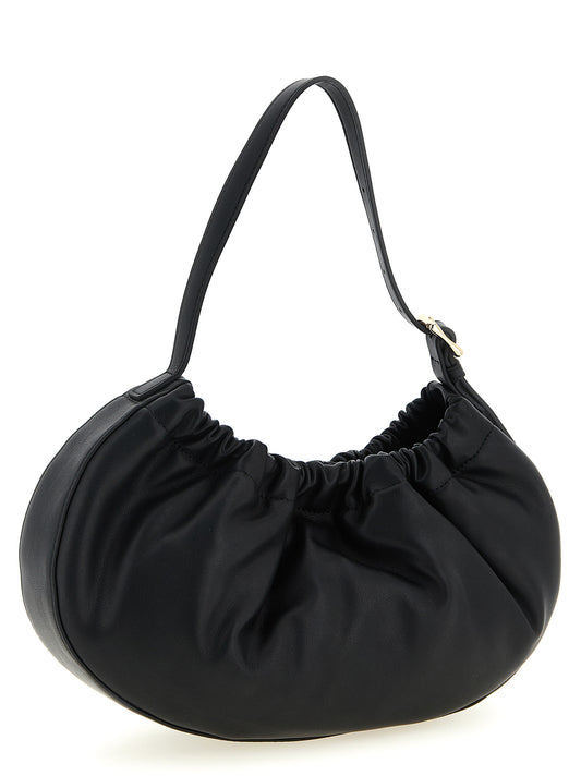A.p.c. Ninon Hoop Shoulder Bag — Black Leather