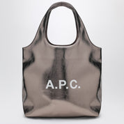 Bolso tote plateado metalizado APC Ninon