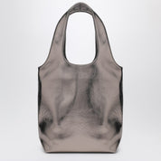 A.P.C. Small Ninon tote bag in metallic silver faux leather