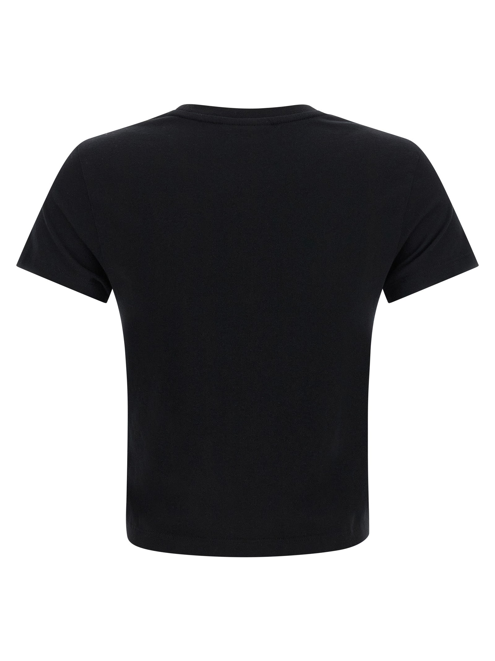 Maison Kitsuné Baby Fox Cropped T‑shirt – Black Topwear