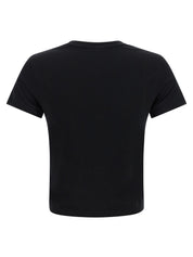 Maison Kitsuné Baby Fox Cropped T‑shirt – Black Topwear