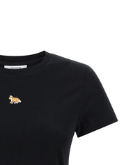 Maison Kitsuné Baby Fox Cropped T‑shirt – Black Topwear