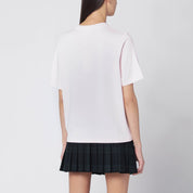 Maison Kitsuné Light Pink T‑Shirt with Logo Patch