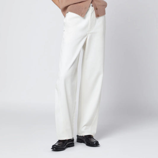 Maison Kitsuné White Cotton Jeans for Women — From €120