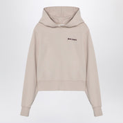 Palm Angels Logo hoodie light beige