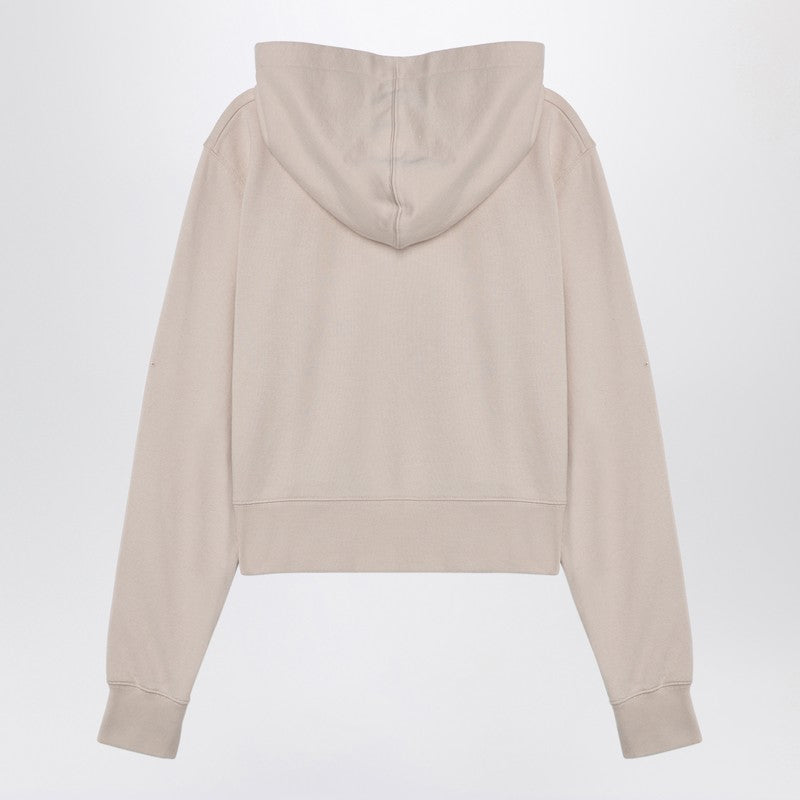 Palm Angels Logo hoodie light beige