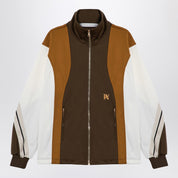 Palm Angels Sweatshirt over colour-block brown/ochre