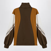 Palm Angels Sweatshirt over colour-block brown/ochre