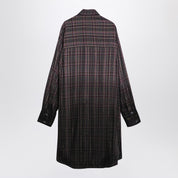 Palm Angels Checkered chemisier dress with logo