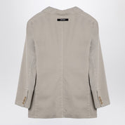Palm Angels Beige double-breasted cotton jacket